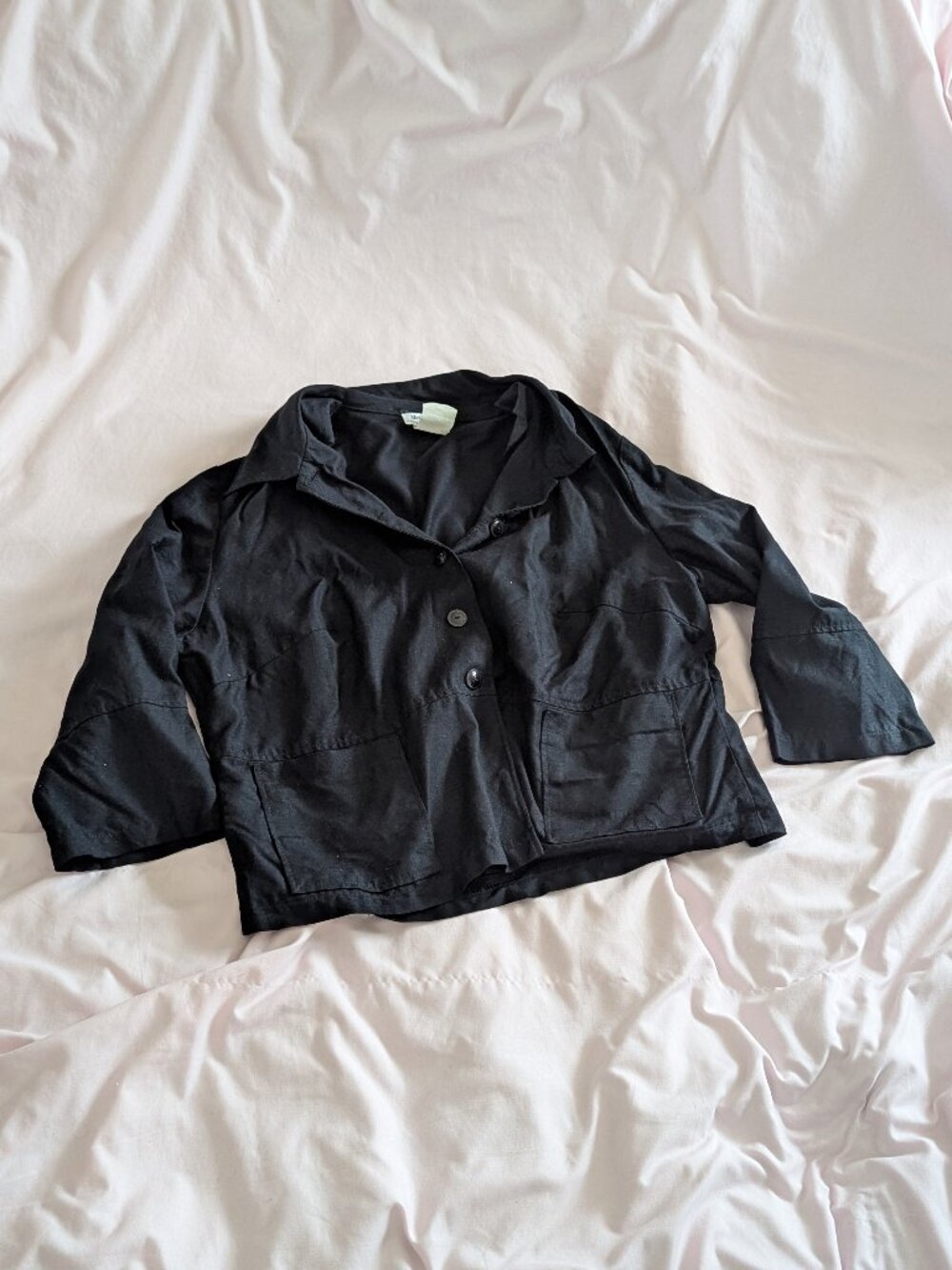 Steilmann Black Collared Button Up Jacket
